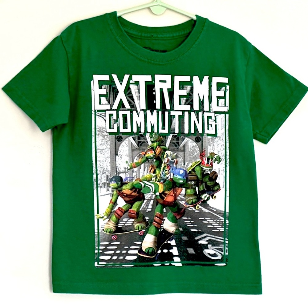 Teenage Mutant Ninja Turtles Short Sleeve Tee Shirt Size 5/6.  100% Cotton